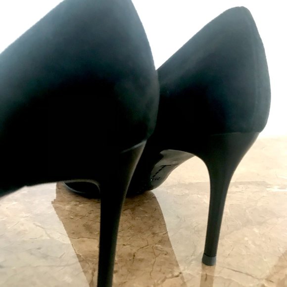 NWOT Bling Suede Black Pump - Picture 9 of 12